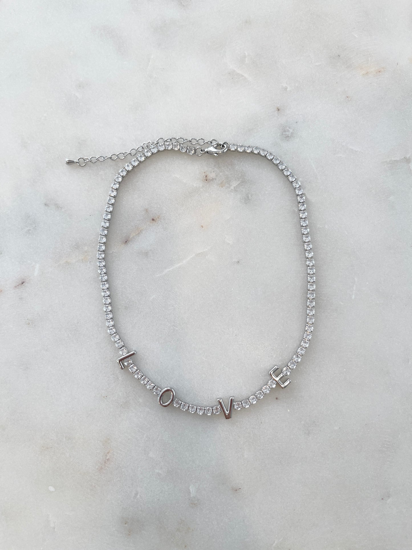NECKLACE - LOVE (SILVER)