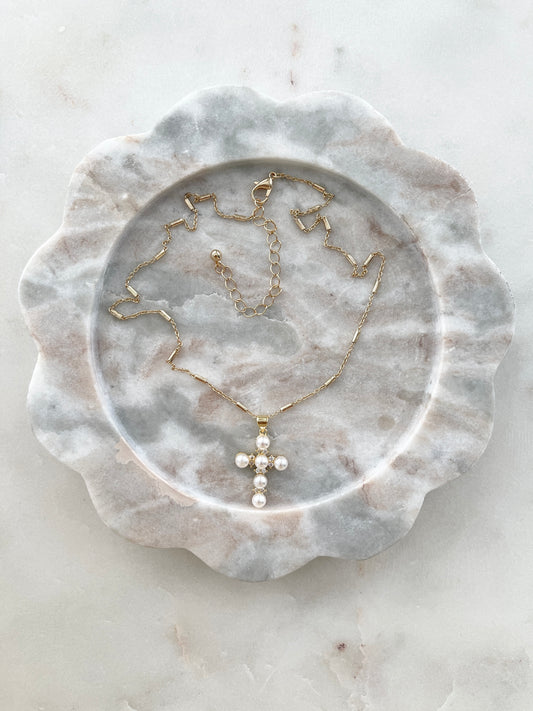 NECKLACE - CROSS (GOLD)