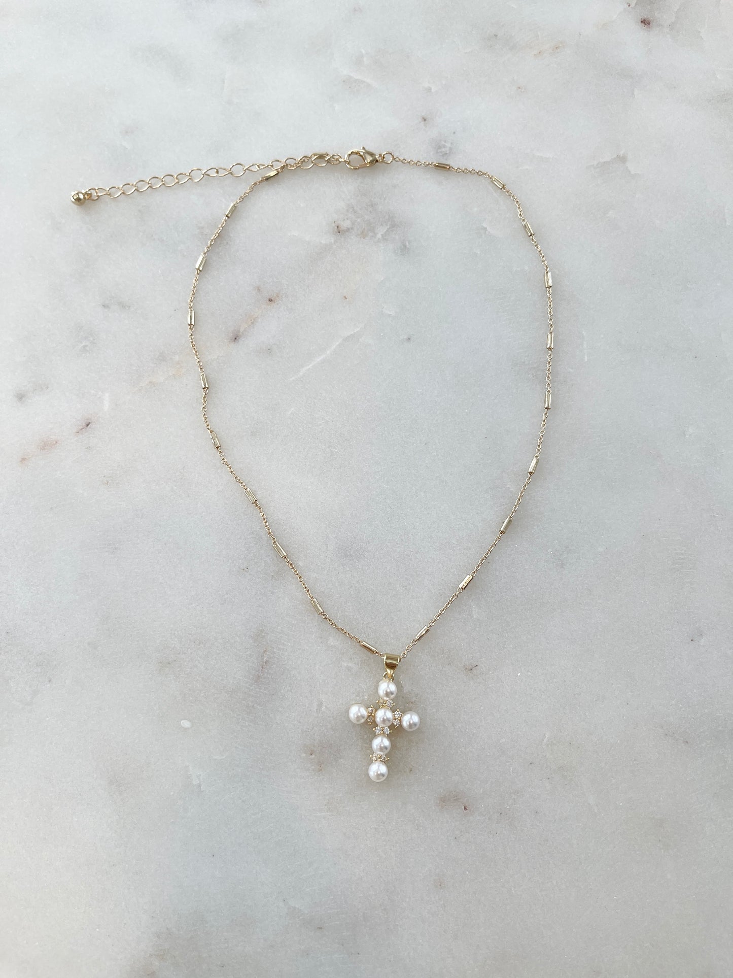 NECKLACE - CROSS (GOLD)