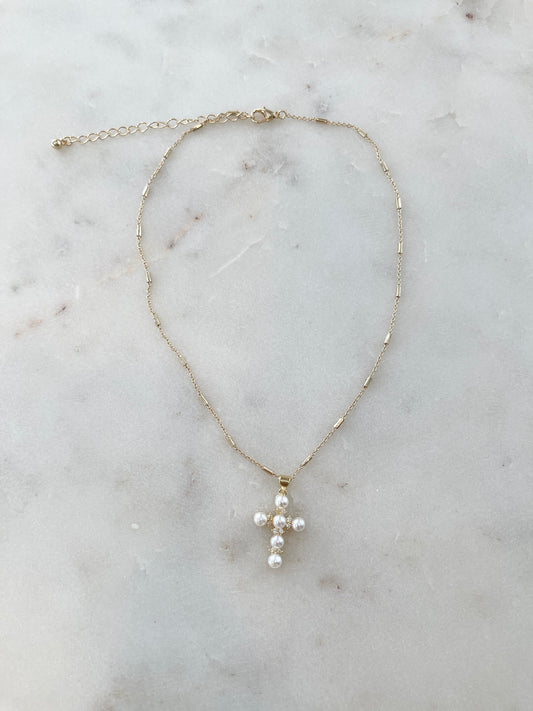 NECKLACE - CROSS (GOLD)