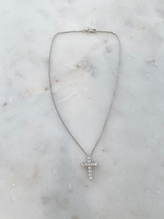 NECKLACE - CROSS (SILVER)