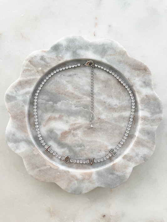 NECKLACE - LOVE (SILVER)